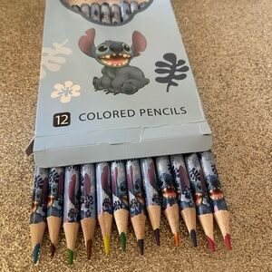 Stitch Themed Colored Pencils Set